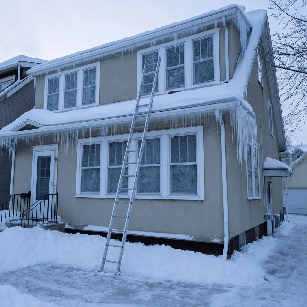 Header image for: Roof Safety in -20F: Why DIY Lighting Is Not Worth the Trip to the ER