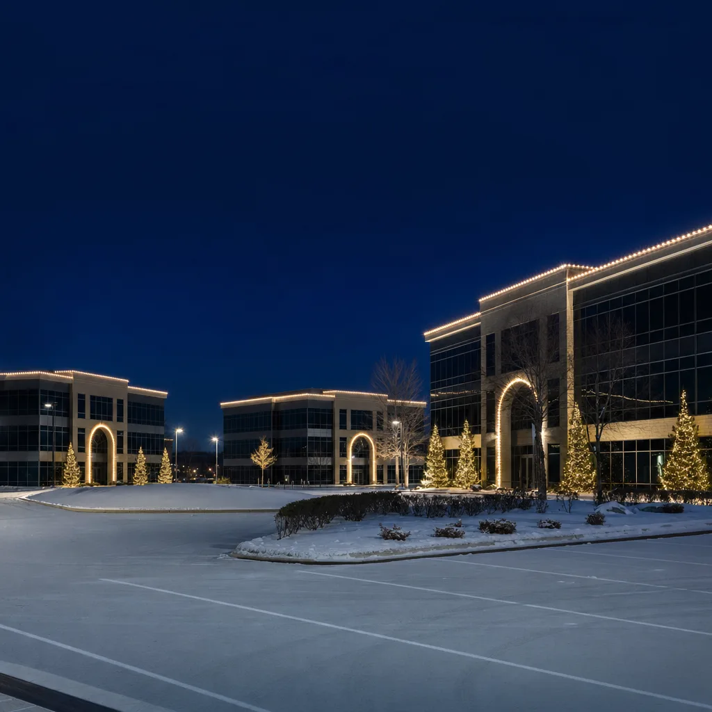 Eden Prairie Office Park - Five Building Campus lighting project in Eden Prairie, MN