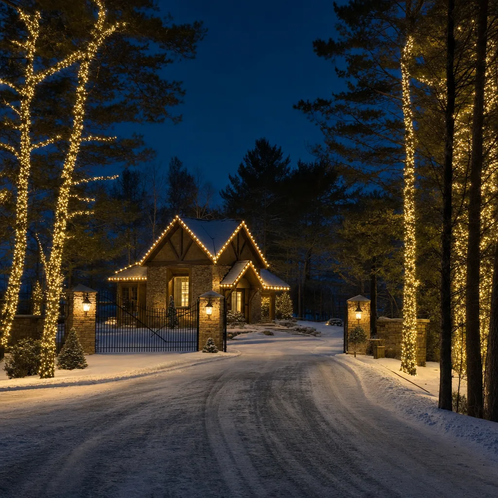 North Oaks HOA Community Lighting lighting project in North Oaks, MN
