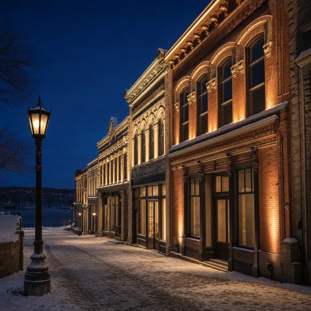 Stillwater Historic Storefront Package lighting project in Stillwater, MN
